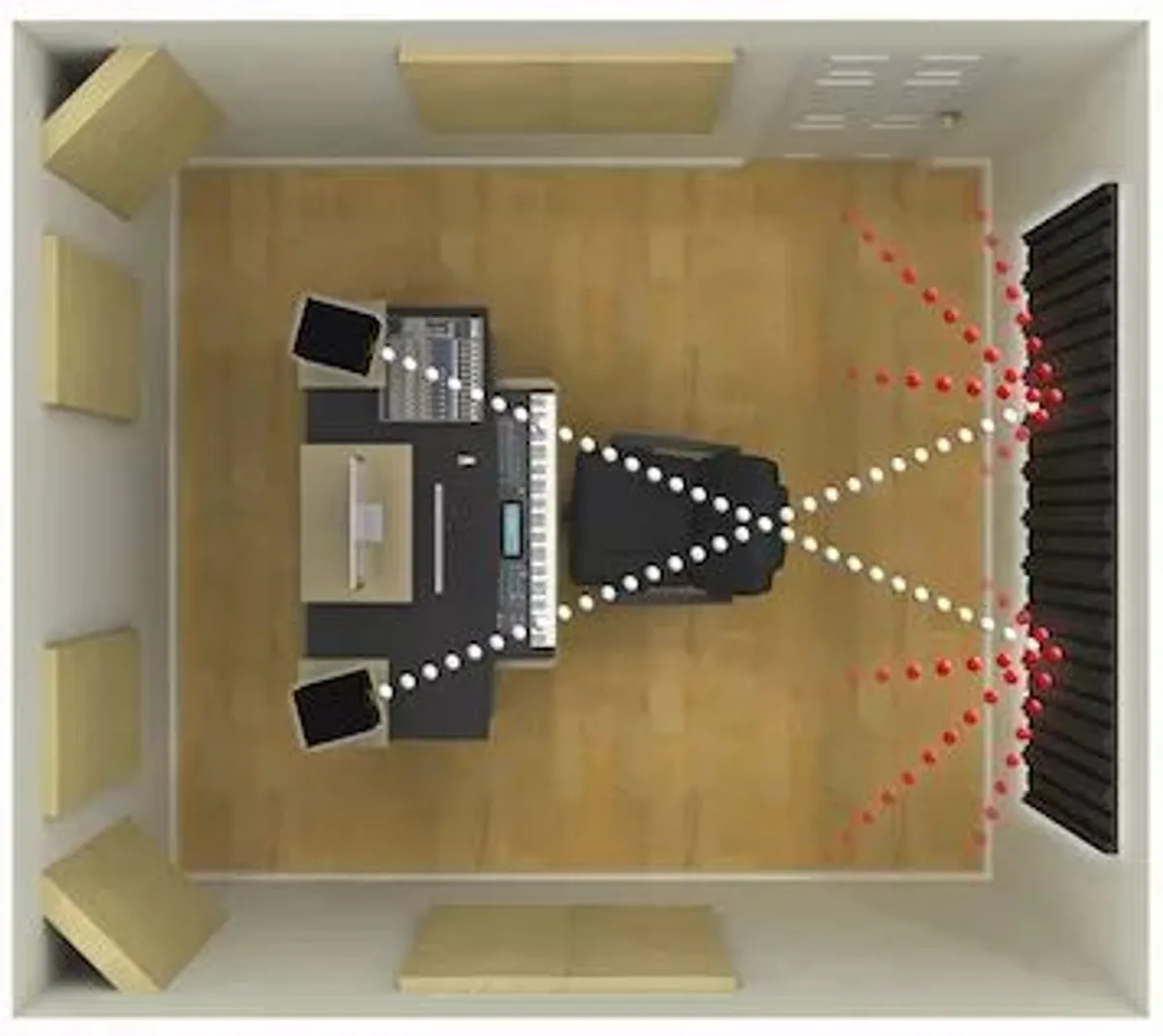 paineis acusticos home studio setup