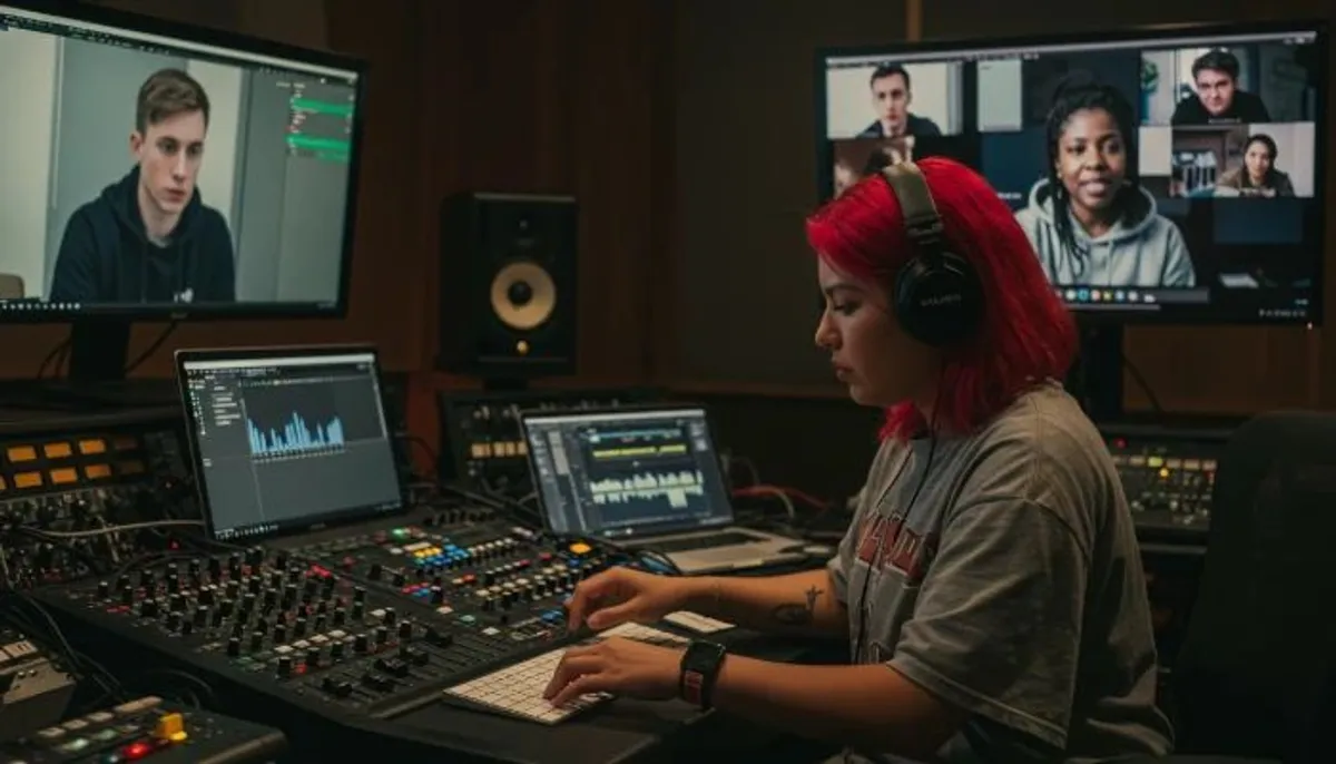 produtores musicais interagindo online