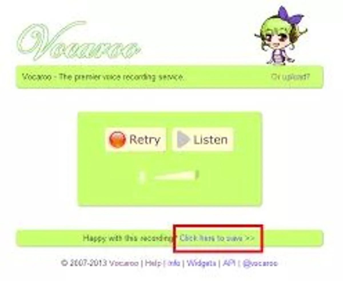 vocaroo salvar