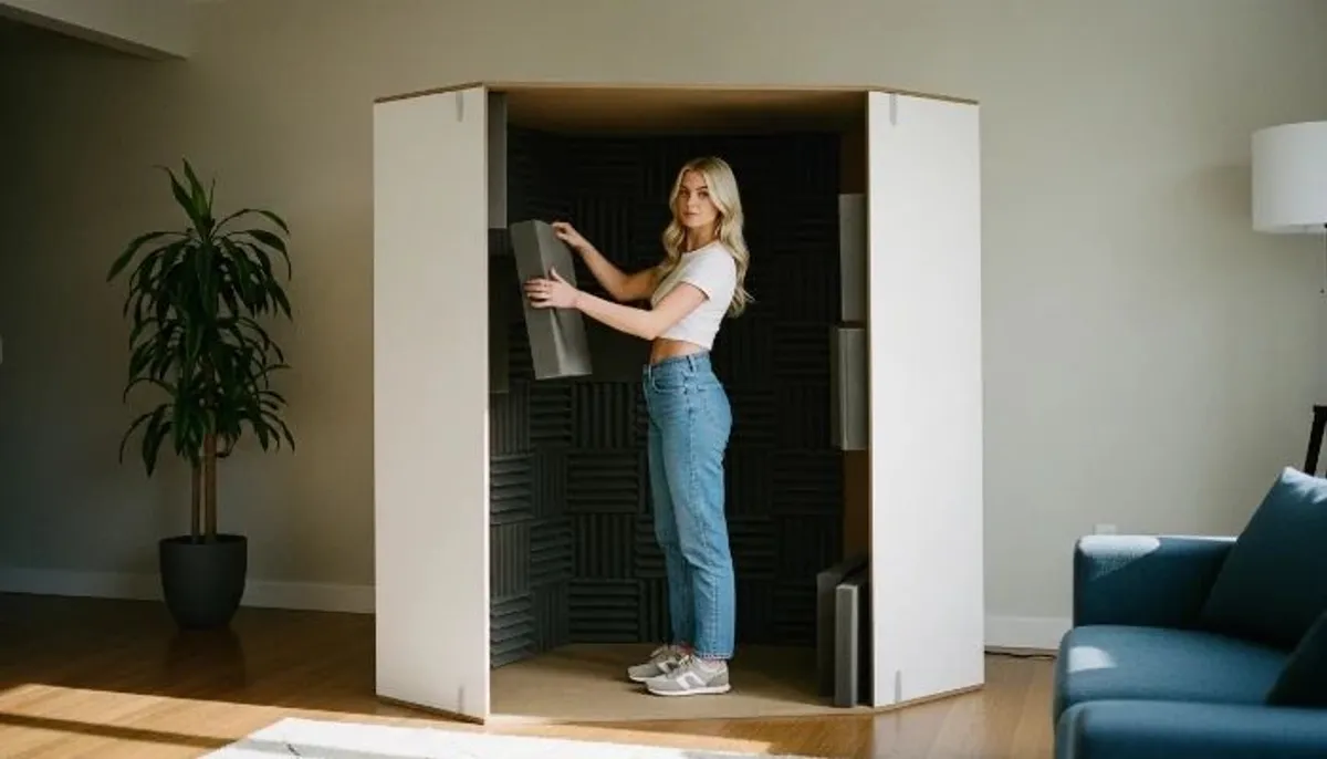 isobox dentro da sala