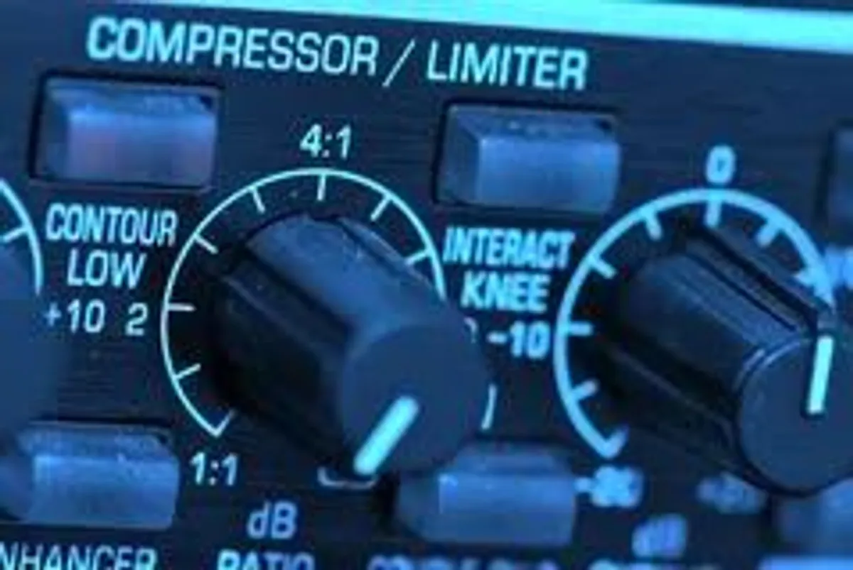 compressor de audio azul