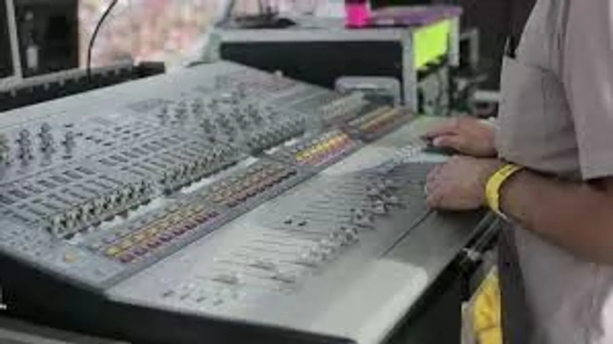 mixer gravando show ao vivo sm