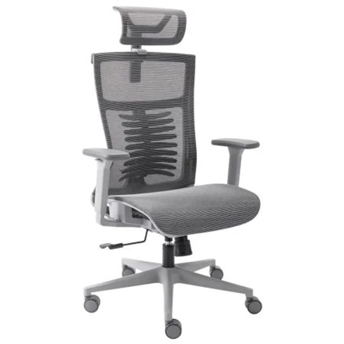 Cadeira de Escritório Ergonômico Cinza Elements Vertta Pro