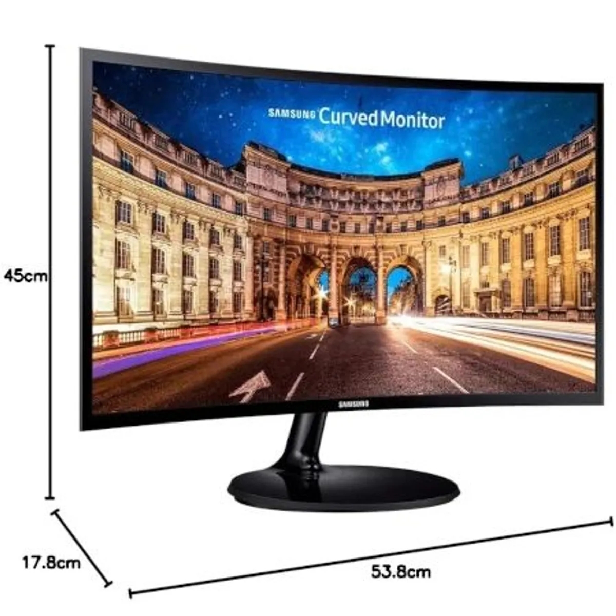 Monitor 27 Samsung - Vista Dimensões